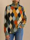 Ella | Abstract Pattern Turtleneck
