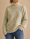Chloe | Lovely Floral Turtleneck