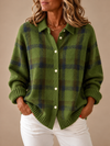 DAWNLEY™ | PLAID BUTTON CARDIGAN