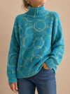 Sophie | Circle Art Print Turtleneck