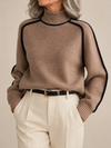 Brielle | Contrast-Trim Turtleneck Sweater