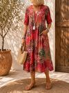 Tanya | Vibrant Midi Dress