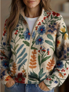 Wilhelmina | Botanical Garden Zip Cardigan