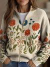 Marguerite | Wildflower Meadow Zip Cardigan