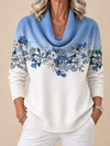 Donna | Floral Cowl Neck Sweater