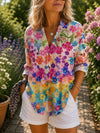 VALERIA | RAINBOW WILDFLOWER BLOUSE